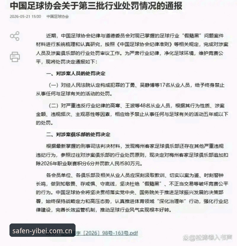揭秘足坛重磅罚单：17人终身禁足背后，中国足球的清场风暴